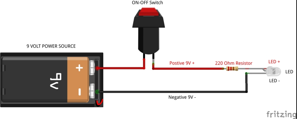 Soldering Diagram for the Yay Monsters Baseline Kit